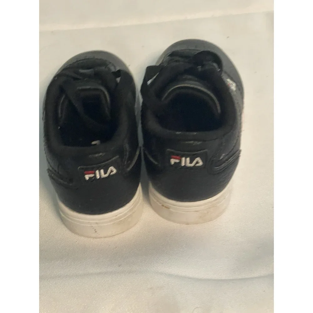Fila Original Fitness Toddlers' Shoes‎ Black-White-Red Size 6 Bin3